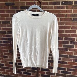 Lauren Ralph Lauren Women's Cream Crew Neck Sweater